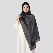 Premium Chiffon Hijabs Scarf Fashion Flower Side Headscarf For Women Muslim Ventilate Long Shawl Ramadan Eid Turban Scarves